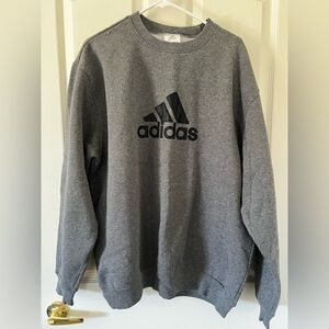Adidas Men's Crewneck Sweater in Gray